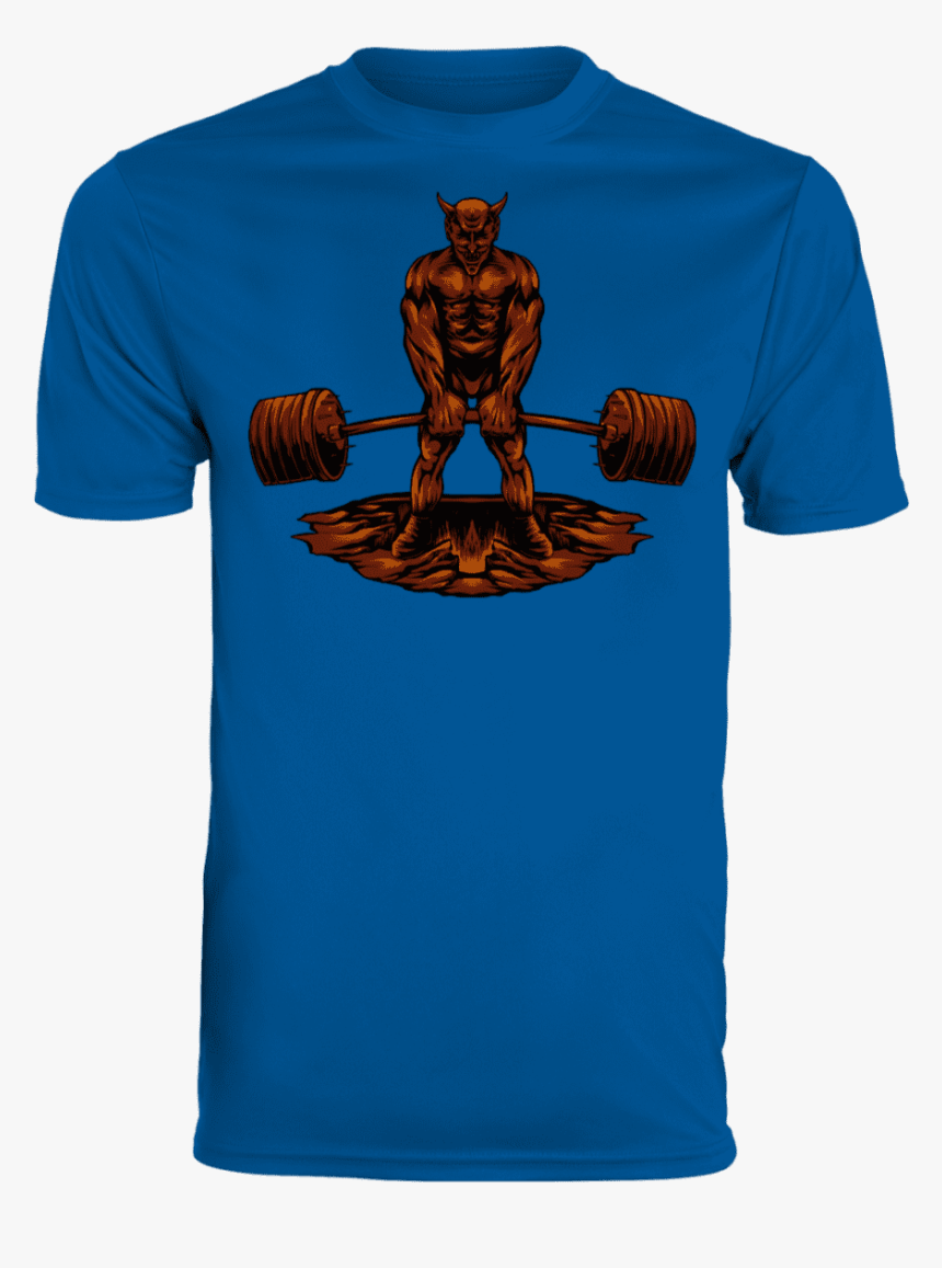 T-shirts Royal / S Devil"s Deadlift Performance Tee"
 - T-shirt, HD Png Download, Free Download