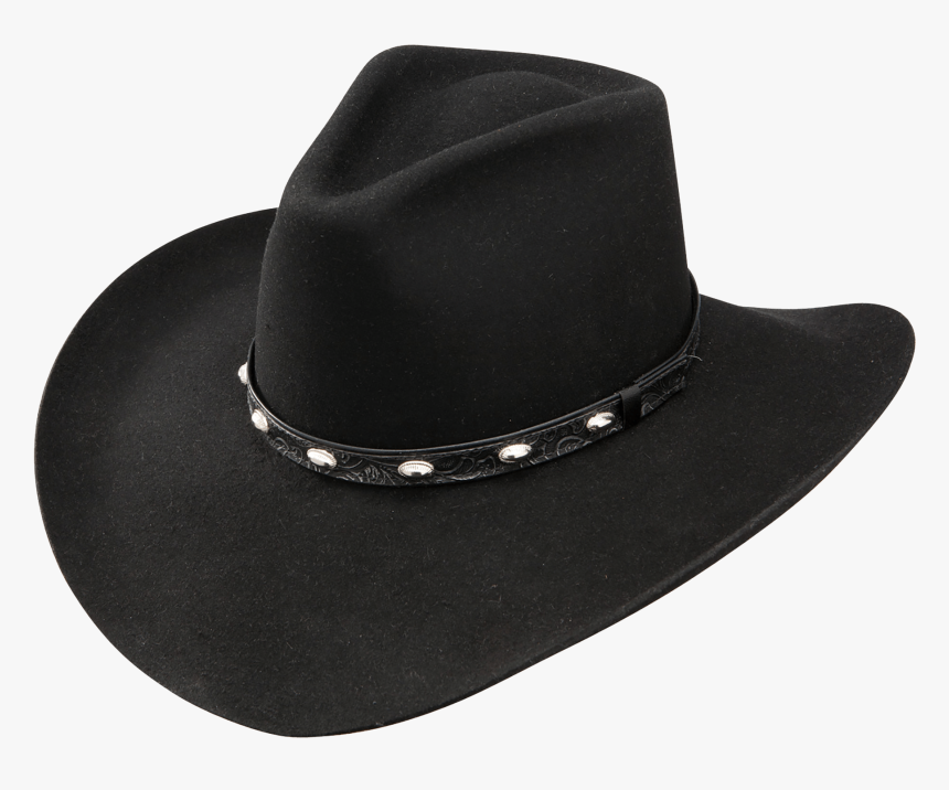 Stetson Buckshot Western Hat - Black - Black Cowboy Hat Transparent, HD Png Download, Free Download