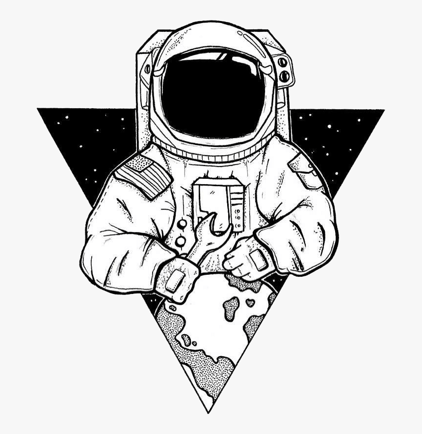 Minimalist Astronaut Art, HD Png Download - kindpng