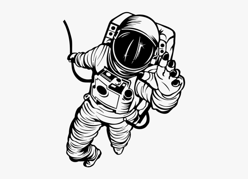 Astronaut Png Image Background - Astronauta Dibujo Png, Transparent Png, Free Download