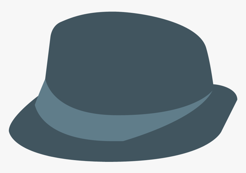 Graphic Black And White Stock Fedora Vector Trilby - Fedora, HD Png Download, Free Download
