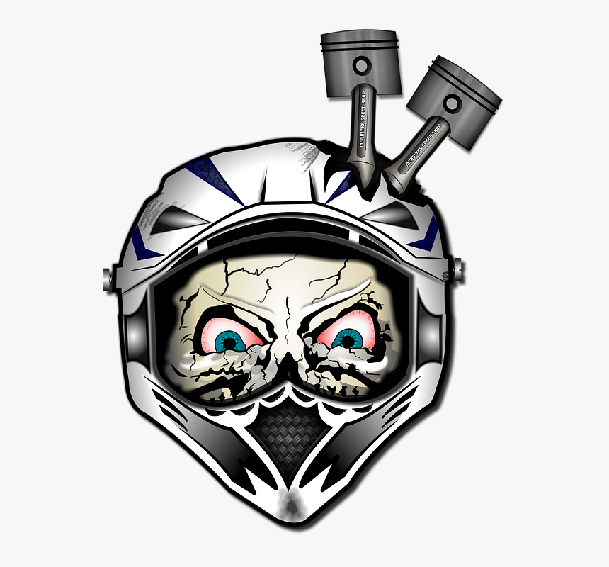 Helmet, Skull, Motox, Motorcycle, Motorbike, Skeleton - Full Face Helmet Logo, HD Png Download, Free Download