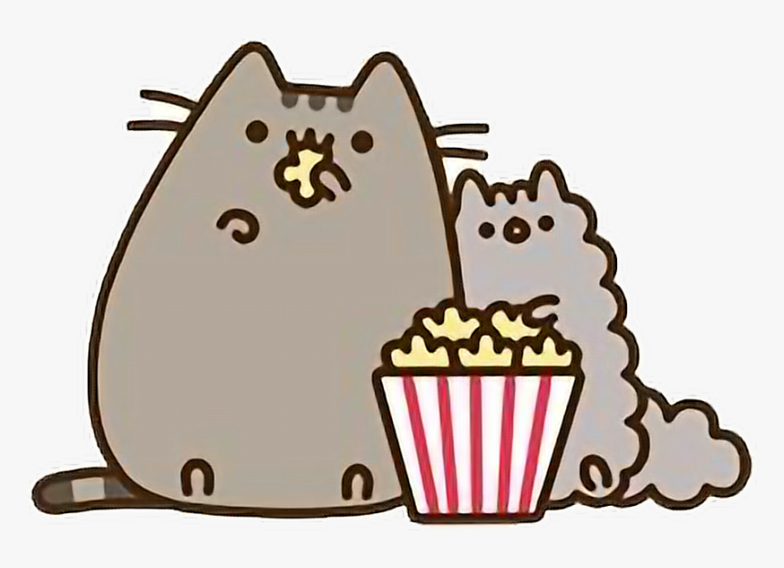 Transparent Popcorn Clip Art - Pusheen And Stormy Popcorn, HD Png Download, Free Download