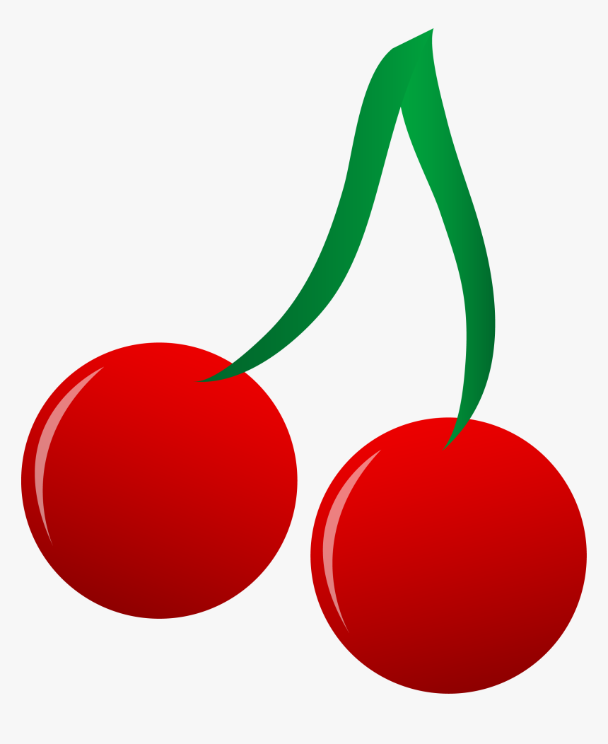 Bright Red Cherries Vector Art - Cartoon Cherries, HD Png Download, Free Download