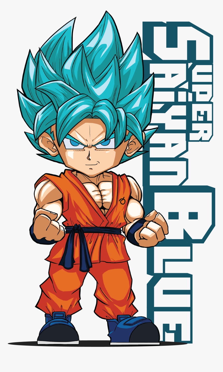 Chibi Ssb Goku - Vegeta Super Saiyan Blue Chibi, HD Png Download, Free Download