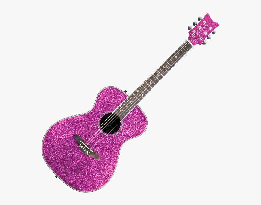 Pink Glitter Guitar, HD Png Download, Free Download
