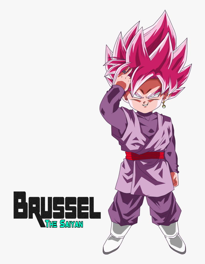 Goku Black Rose Chibi , Png Download - Goku Black Fase Rose, Transparent Png, Free Download