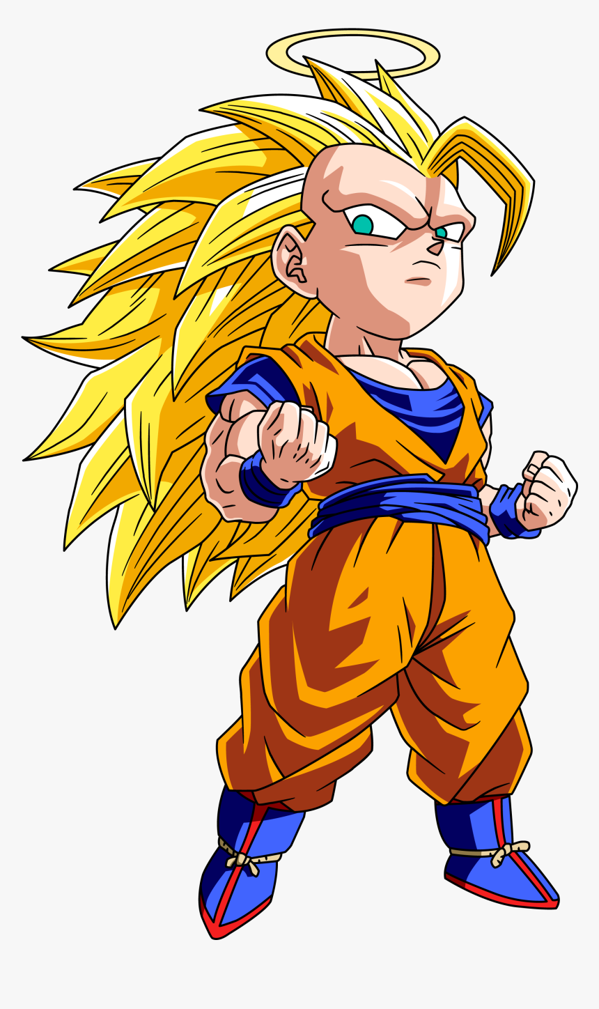 Goku Super Saiyan 3 Chibi, HD Png Download, Free Download