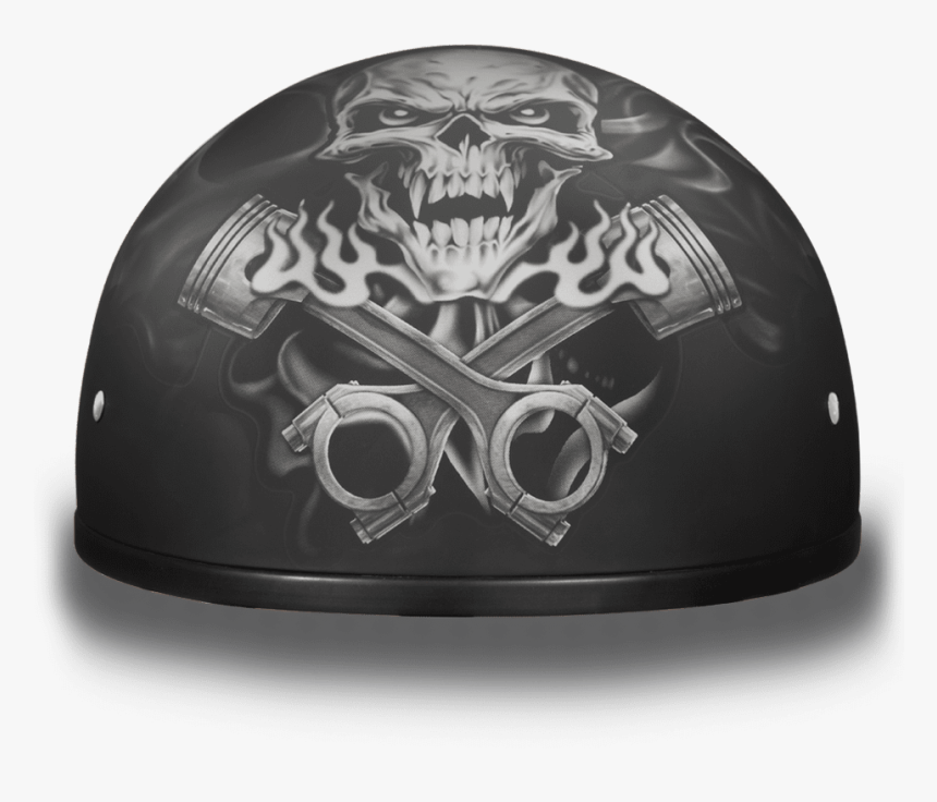 T Pistol Skull Cap Helmet"
 Class= - Motorcycle Helmets Skull, HD Png Download, Free Download