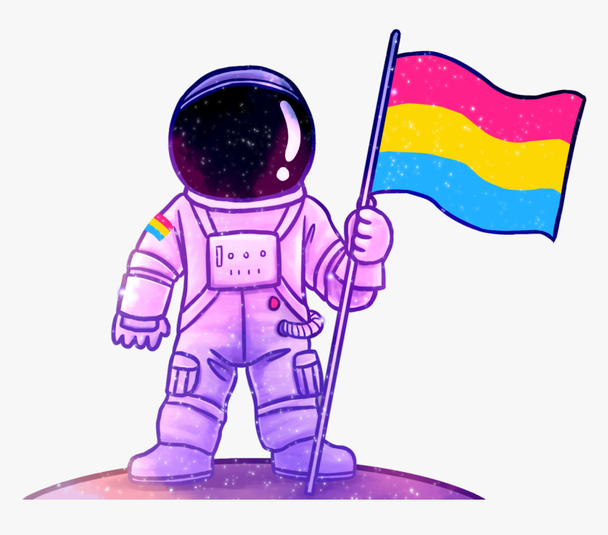 Astronaut Clipart Person Space Asexual - Demisexual Sticker, HD Png Download, Free Download