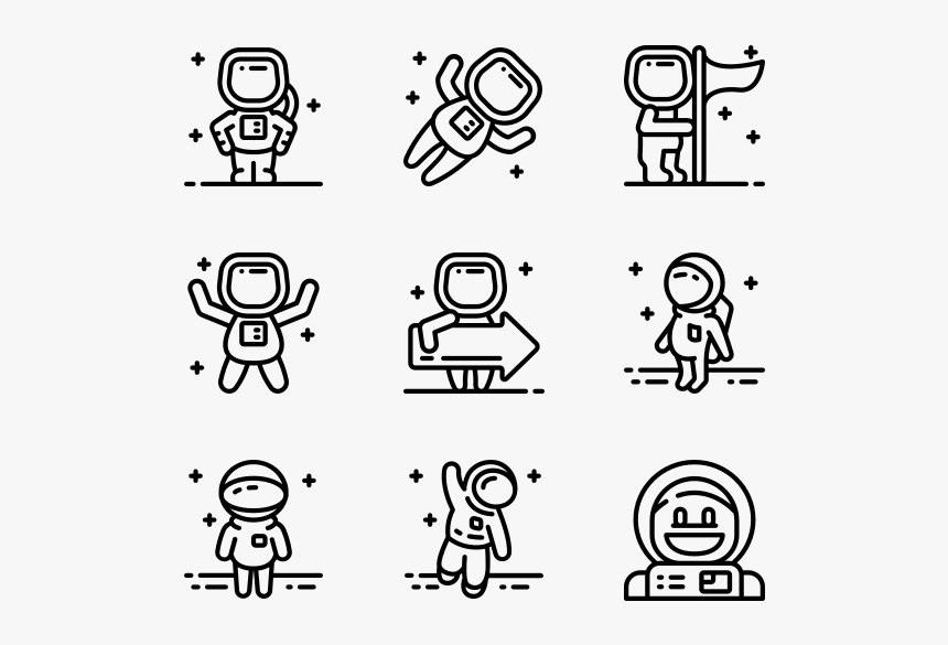 Astronauts - Astronaut Icons, HD Png Download, Free Download