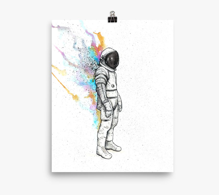 Rainbow Astronaut No - Astronaut Kid Graffiti, HD Png Download, Free Download