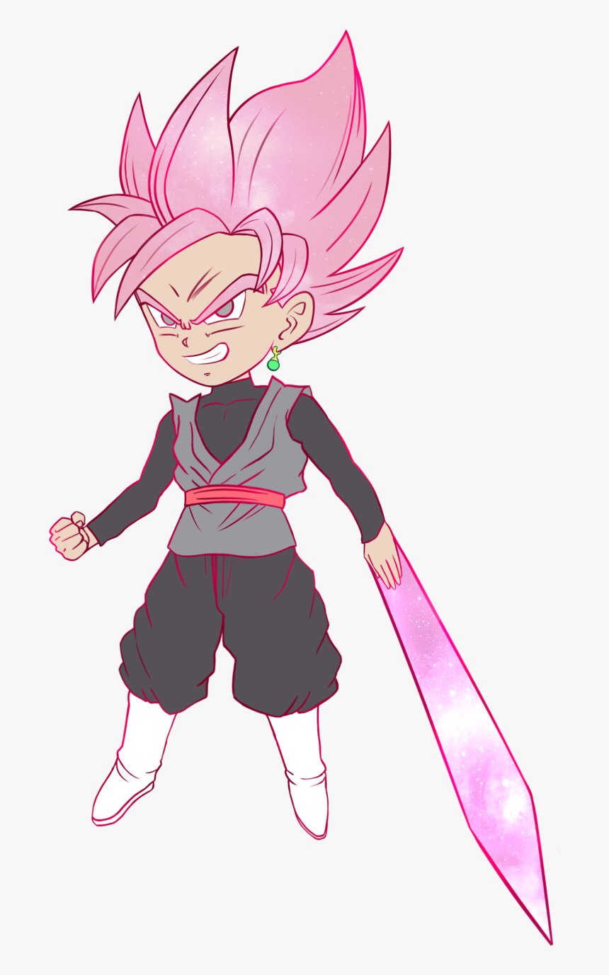 Transparent Goku Chibi Png - Goku Black Drawing Easy, Png Download, Free Download