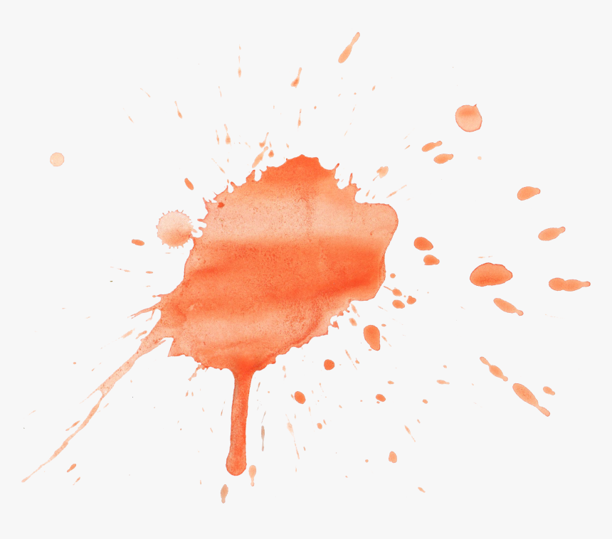 Orange Paint Splatter Texture, HD Png Download, Free Download