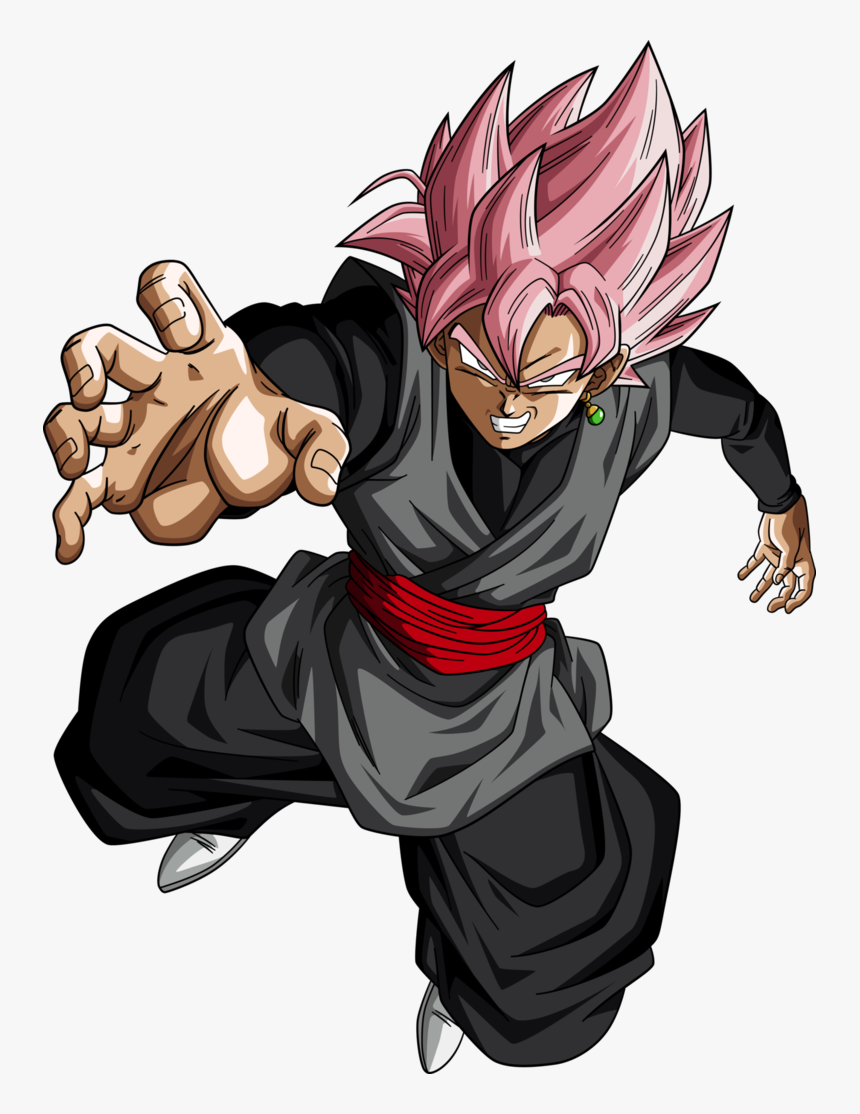 Goku Black Rose Png - Black Goku Ssj Png, Transparent Png - kindpng.