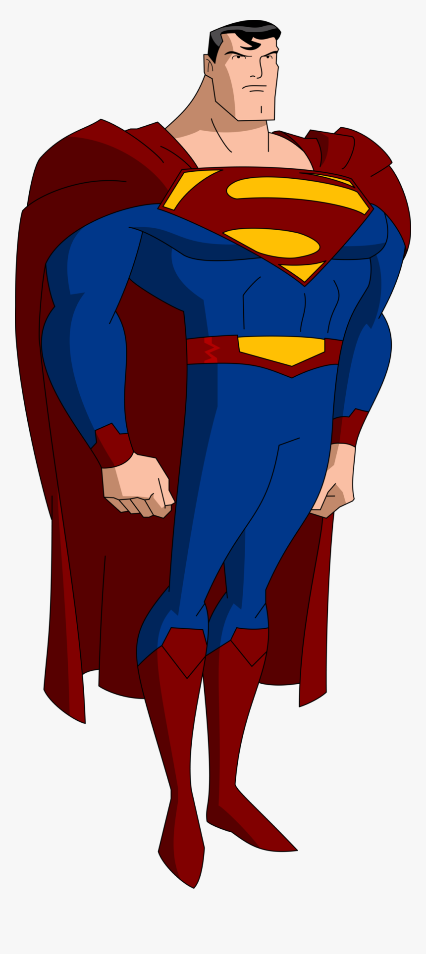 Superman Clipart Superman Clipart - Justice League Cartoon Superman, HD Png Download, Free Download
