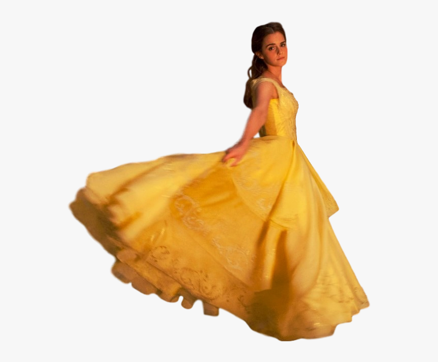 Belle Beast Dress Costume Cosplay - Emma Watson Full Body, HD Png Download, Free Download