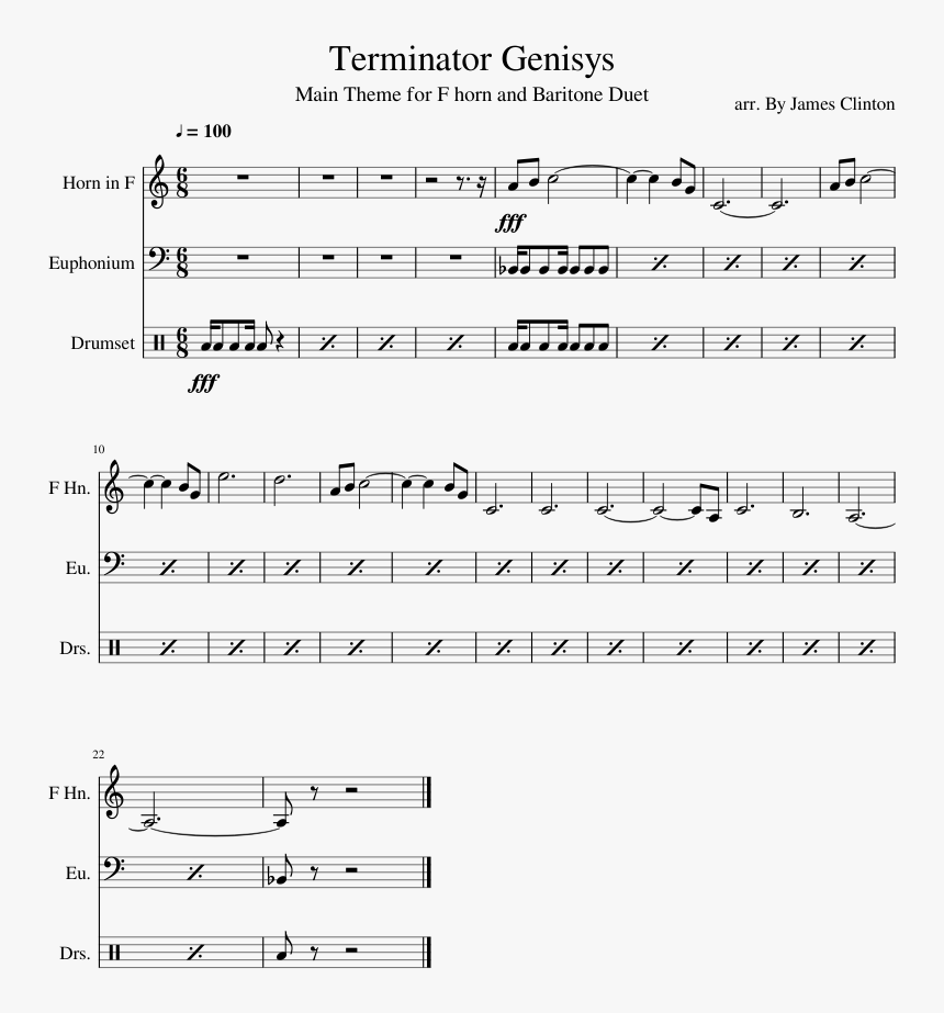 Terminator Theme French Horn, HD Png Download, Free Download