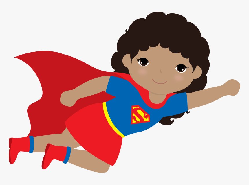 Transparent Supergirl Clipart - Clip Art Kid With A Cape, HD Png Download, Free Download