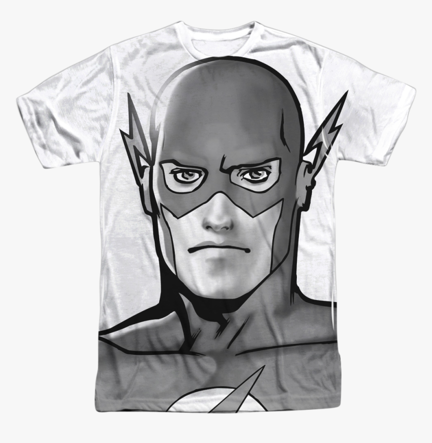 Big Print Flash Dc Comics T-shirt - T-shirt, HD Png Download, Free Download