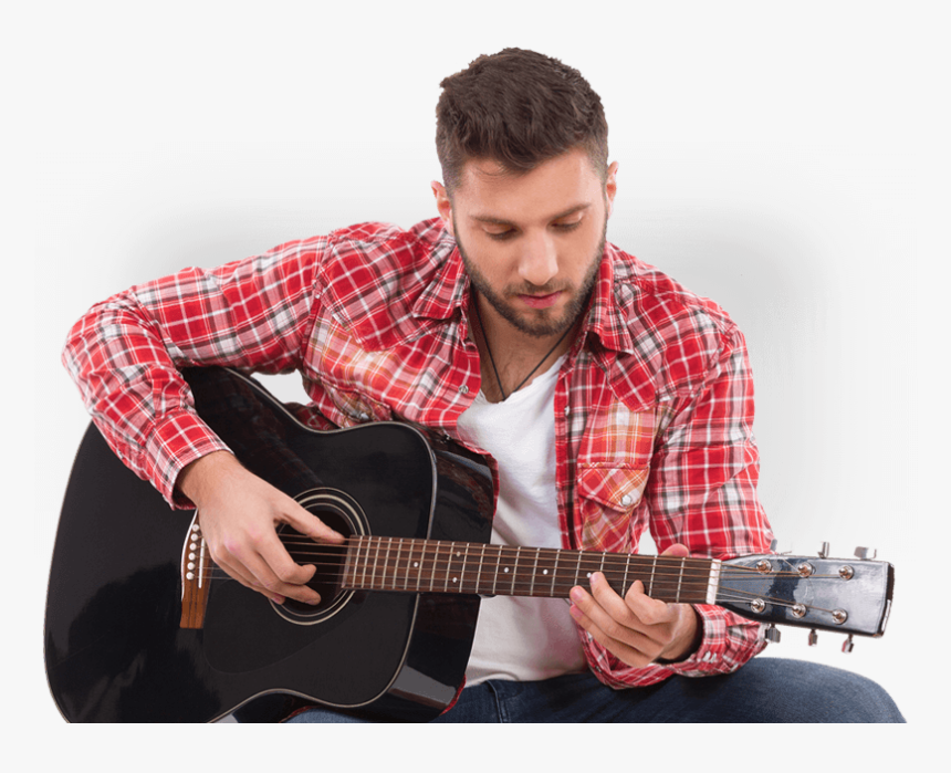 Transparent Acoustic Guitar Png - Man With Guitar Png, Png Download, Free Download