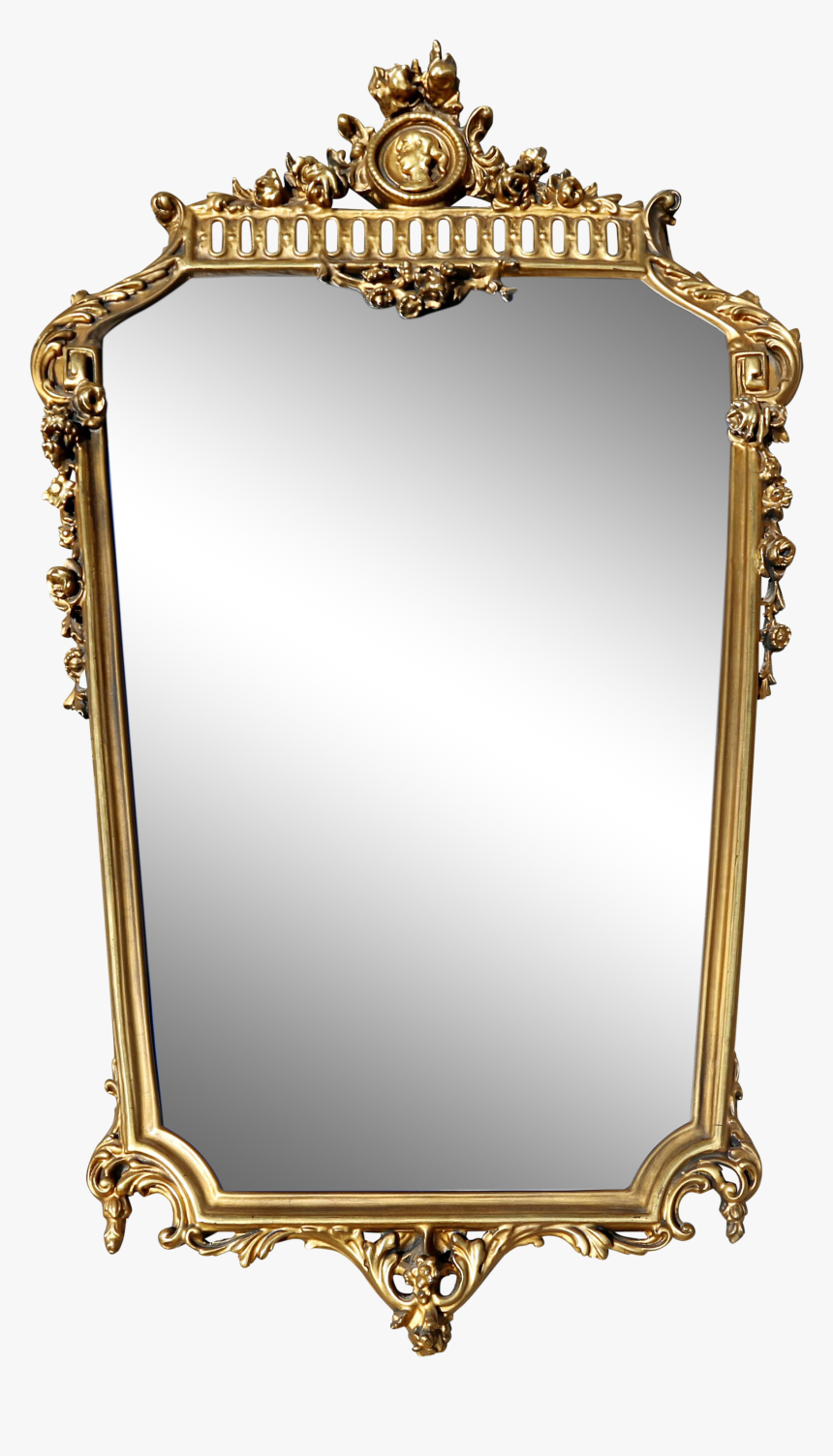 Gold Vintage Mirrors Png, Transparent Png, Free Download
