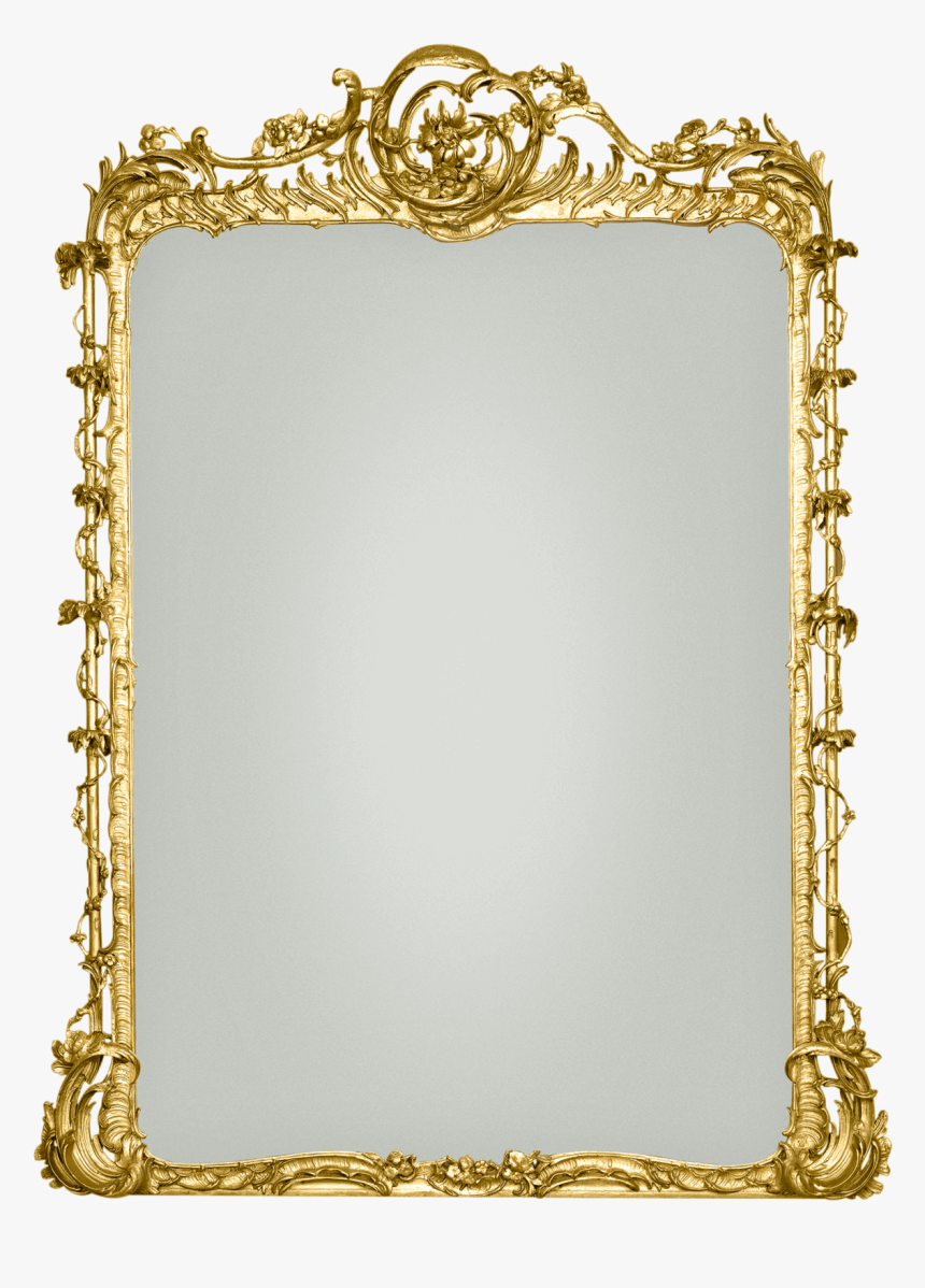 Rococo Revival Gilt Gesso Mirror - Brass, HD Png Download, Free Download