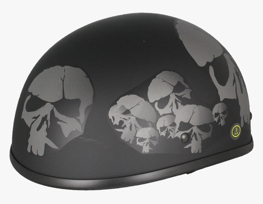 Skull Black Low Profile Helmet"
 Class="lazyload Lazyload - Skull, HD Png Download, Free Download