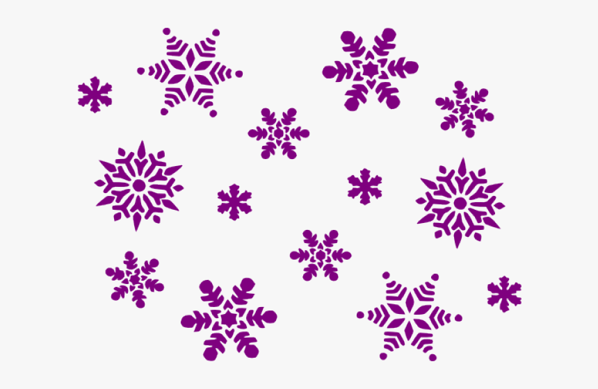 Glove Clipart Purple Snowflake - Snowflake Clip Art, HD Png Download, Free Download