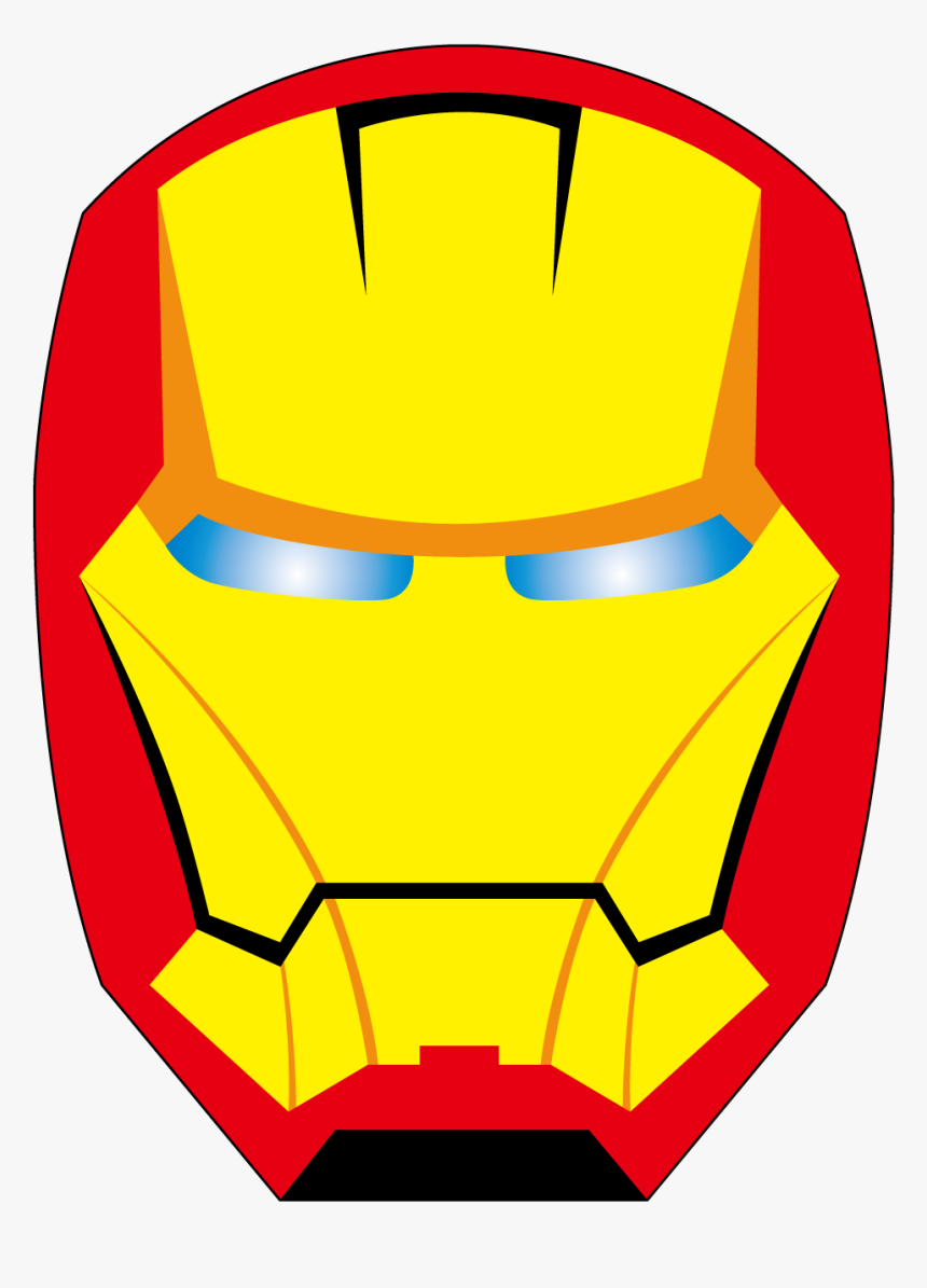 Face Clipart Ironman - Mascara Iron Man Comic Png, Transparent Png, Free Download