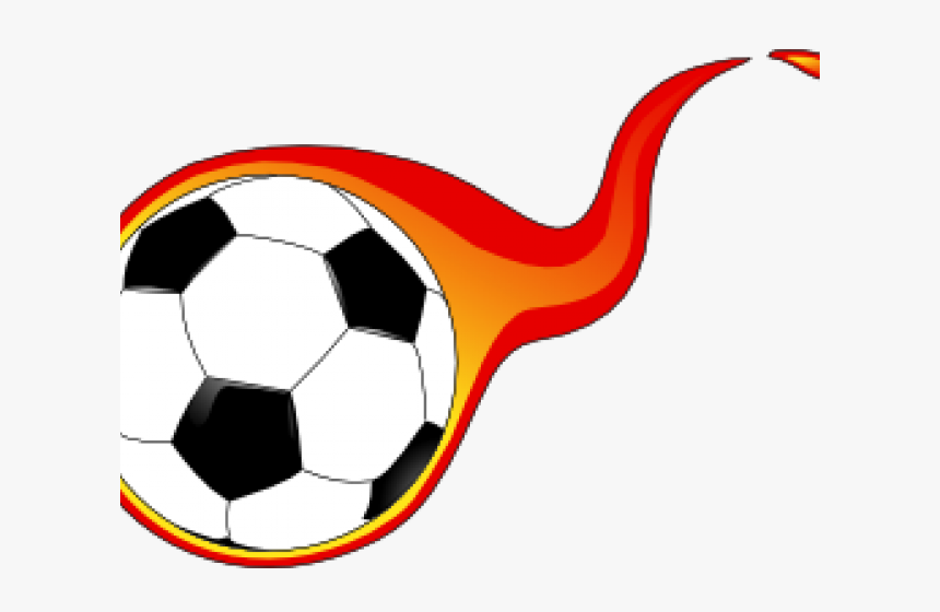 Soccer Balls Clipart - Soccer Ball Fire Transparent, HD Png Download, Free Download