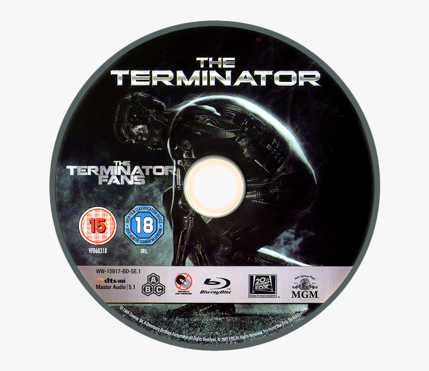 The Terminator Blu-ray Disc - Terminator 1 Blu Ray Disc, HD Png Download, Free Download