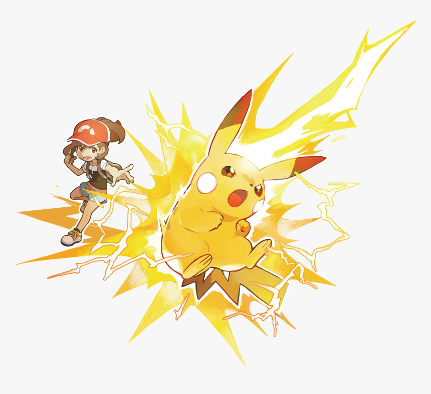 Art Id - - Let's Go Pikachu Art, HD Png Download, Free Download