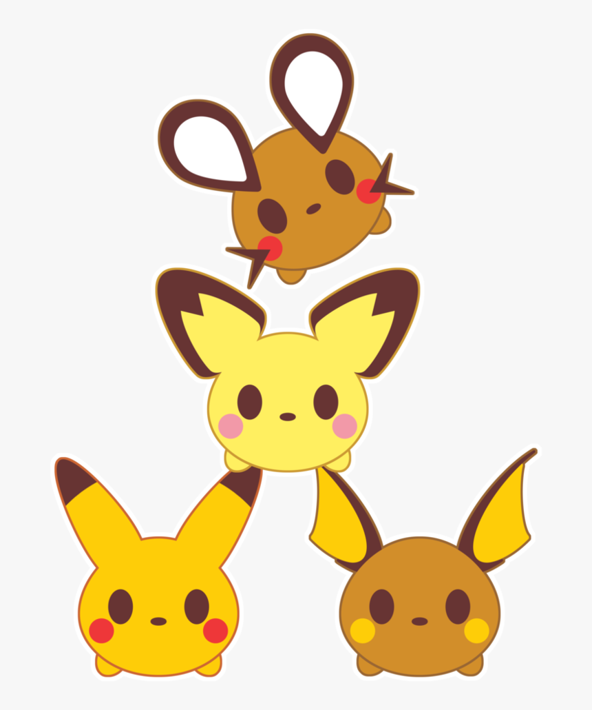 Tsum Tsum X Pika Family By Itachi Roxas - Disney Tsum Tsum Pokemon, HD Png Download, Free Download