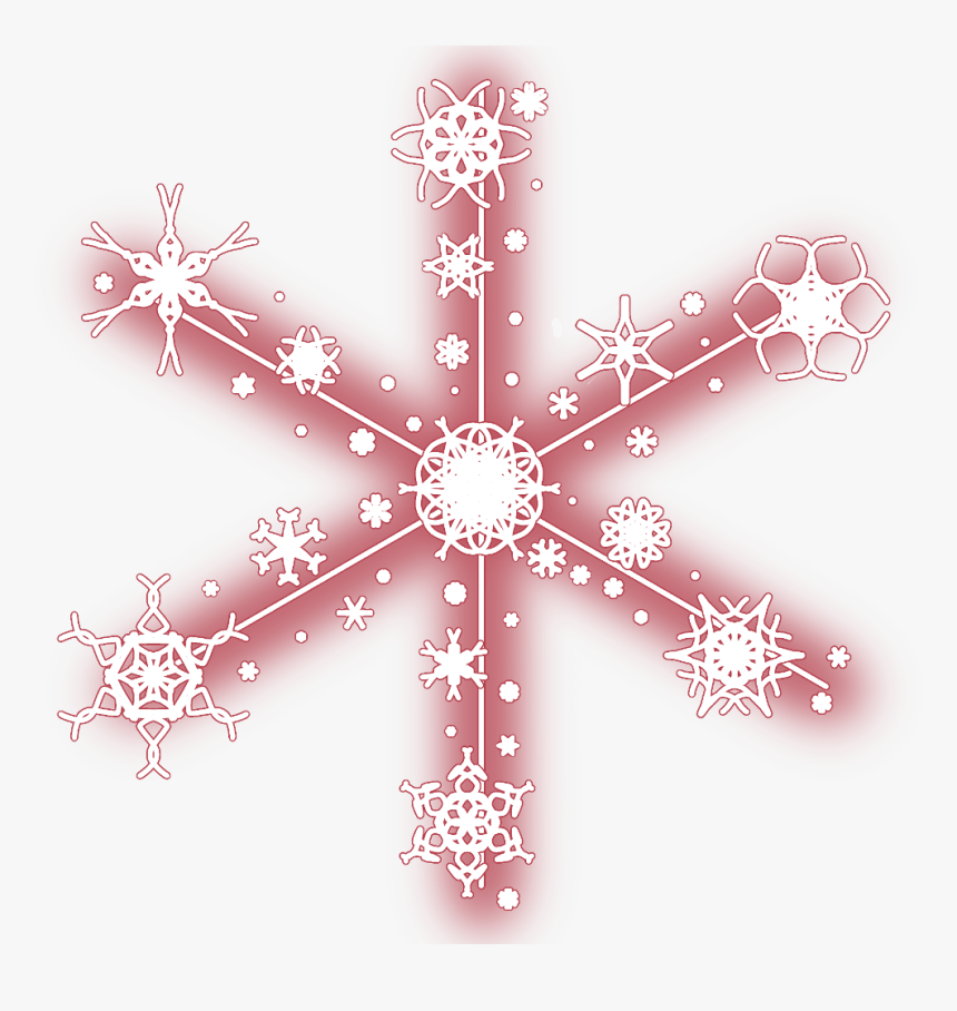 Transparent Red Snowflake Png - Christmas Snowflakes Snow Stickers, Png Download, Free Download