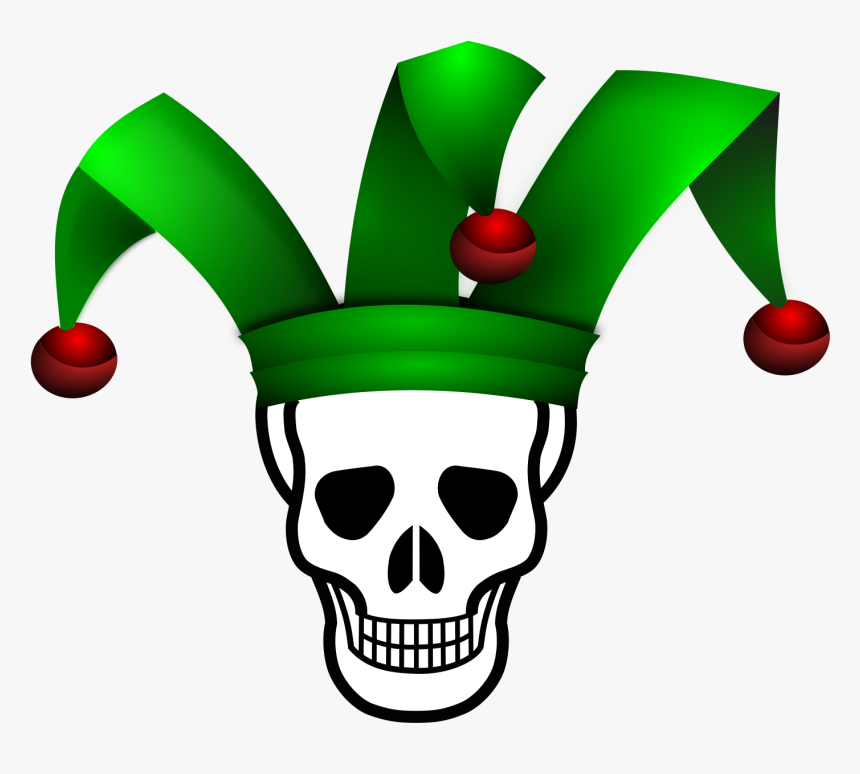 Jester Clipart Transparent - Clipart Skull, HD Png Download, Free Download