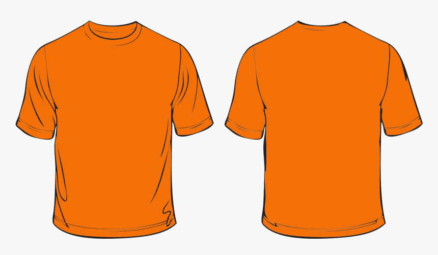 Orange T Shirt Template