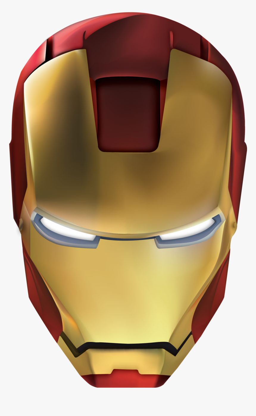 Iron Man Helmet Png - Iron Man Mask Color, Transparent Png, Free Download
