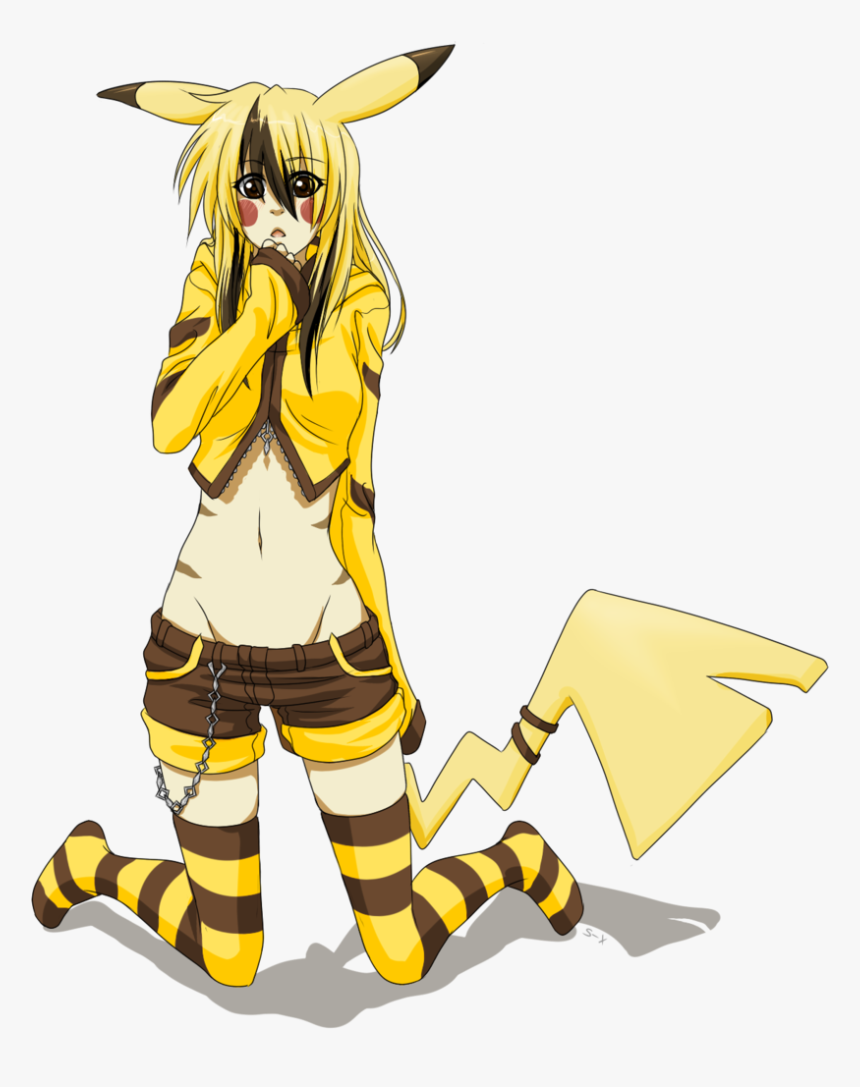 Pika Girl - Pika Girl Anime Pikachu Girl, HD Png Download, Free Download