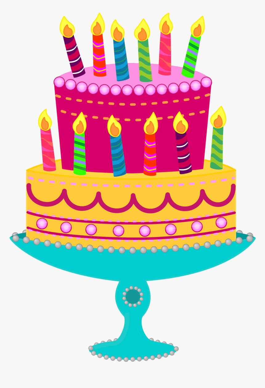 Birthday Clipart Kawaii - Birthday Cake Clipart, HD Png Download, Free Download