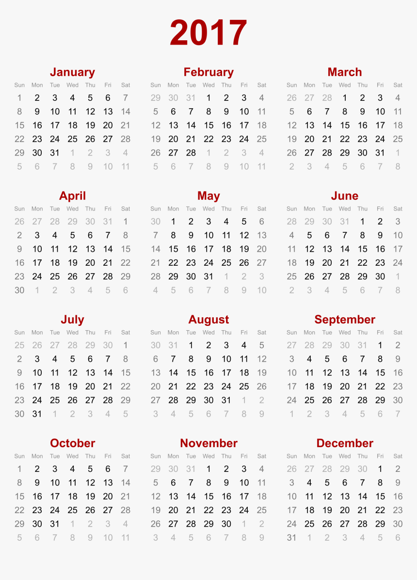 Calendar Year Template Microsoft Excel Microsoft Word 18 Calendar Printable Hd Png Download Kindpng