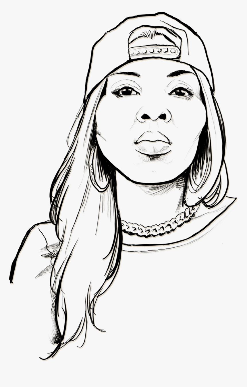 Clip Art Rapper Drawing - Sketch, HD Png Download, Free Download