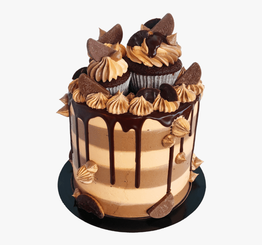 Chocolate Orange Drip Cake - Drip Chocolate Birthday Cake, HD Png Download, Free Download