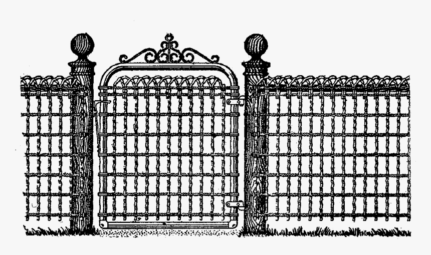 Jail Clipart Gate - Gothic Architecture Drawing Easy, HD Png Download, Free Download