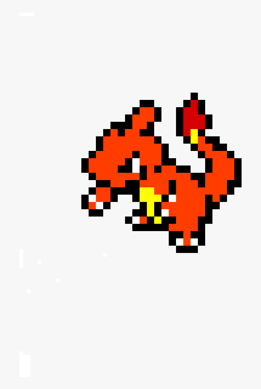 Pokemon Pixel Art Charmeleon , Png Download - Charmeleon Pixel Art, Transparent Png, Free Download