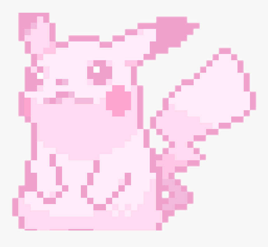 Cute Kawaii Pixel Pastel Pokemon Pikachu - Cute Kawaii Pixel Transparent, HD Png Download, Free Download