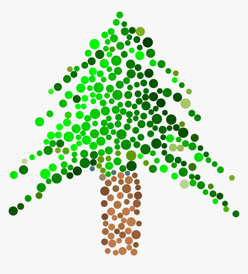 Dot Tree Clip Arts - Dot Tree, HD Png Download, Free Download