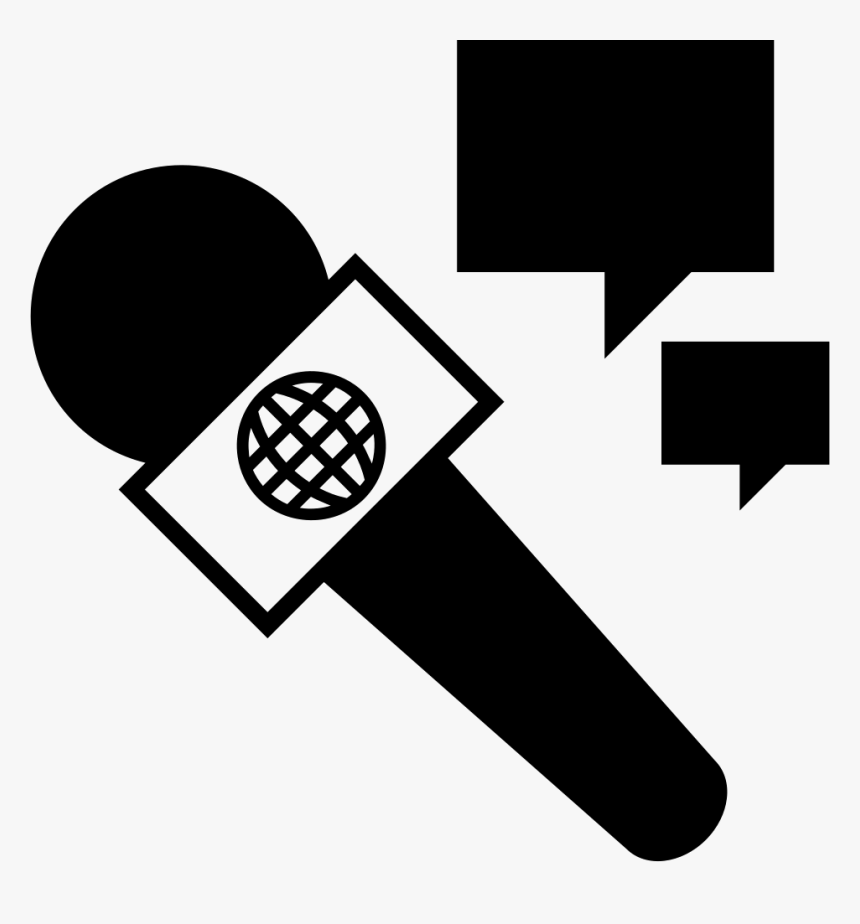 Interview - Microphone Reporter Clipart, HD Png Download, Free Download