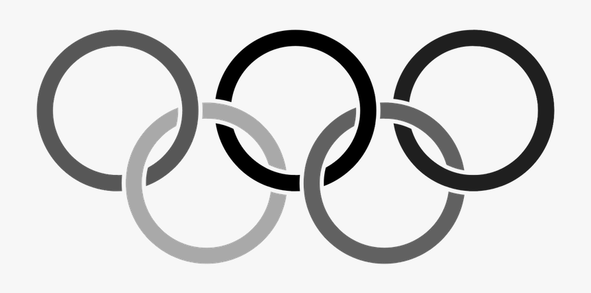 Olympic Rings Png - Olympic Rings Black And White Png, Transparent Png, Free Download