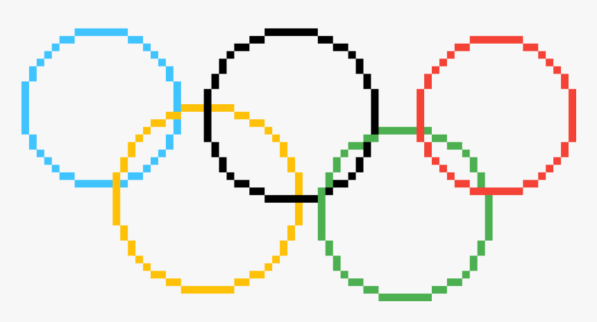 Transparent Olympic Rings Png - Pixelate Line In Photoshop, Png Download, Free Download